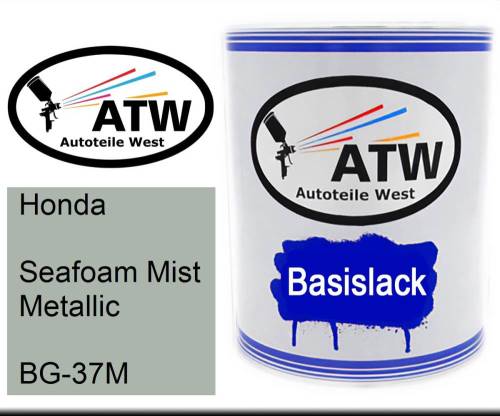 Honda, Seafoam Mist Metallic, BG-37M: 1L Lackdose, von ATW Autoteile West.